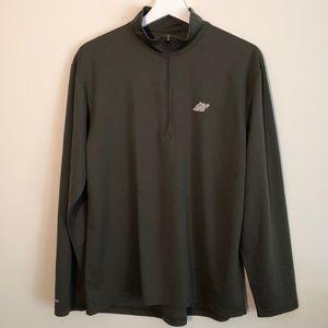 EMS Long Sleeve Techwick Zip Neck Green size M